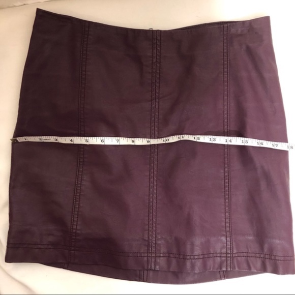 Free People Modern Femme Faux Leather Mini Skirt 6 - Picture 5 of 8